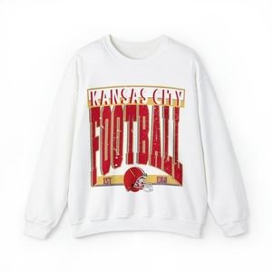 Vintage Kansas City Football Football Sweatshirts, Kansas City Sweatshirts